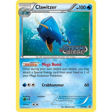 Clawitzer (XY Steam Siege Prerelease) XY146/211 - XY Promos Holofoil
