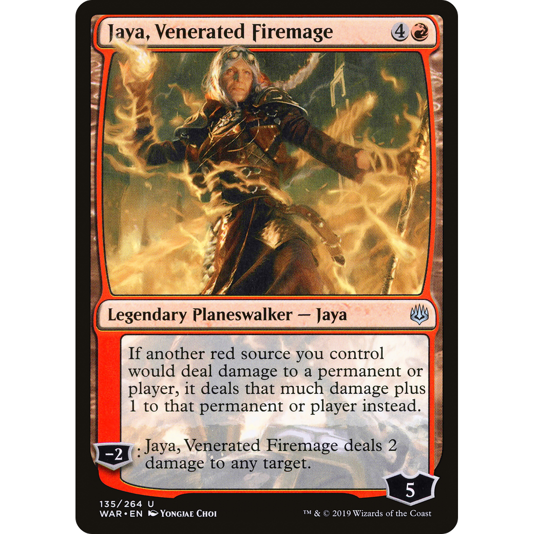 Jaya, Venerated Firemage (WAR-135) - War of the Spark