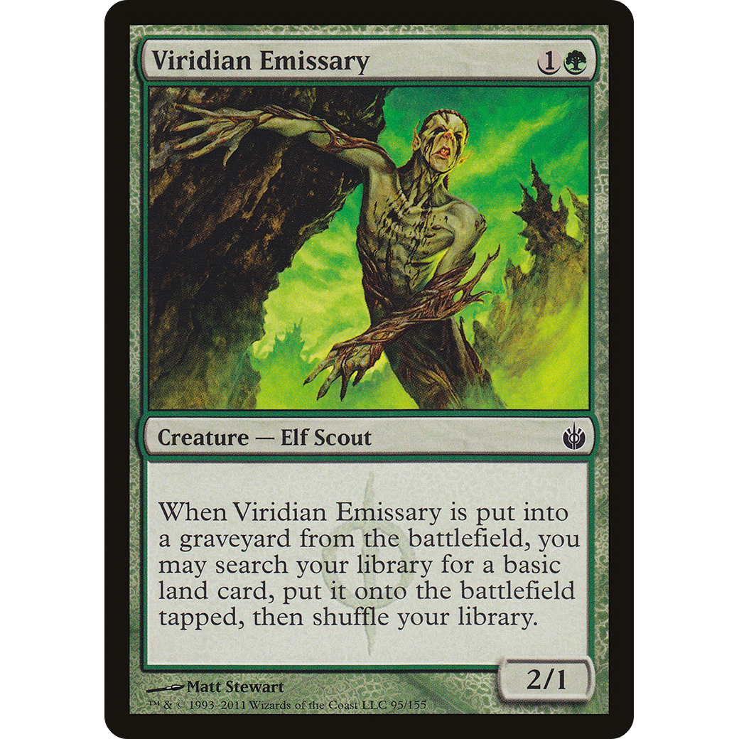 Viridian Emissary (MBS-095) - Mirrodin Besieged Foil