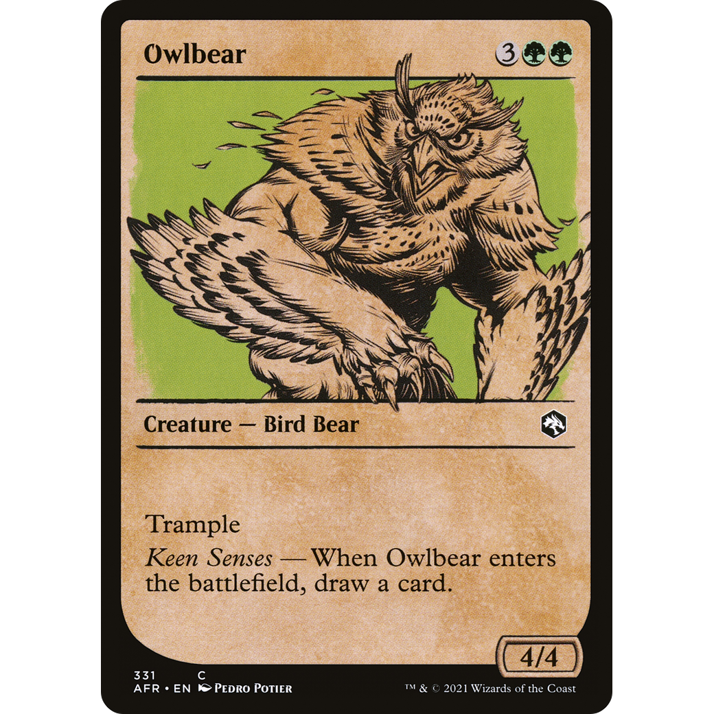 Owlbear (Showcase) (AFR-331) - Adventures in the Forgotten Realms: (Showcase) Foil