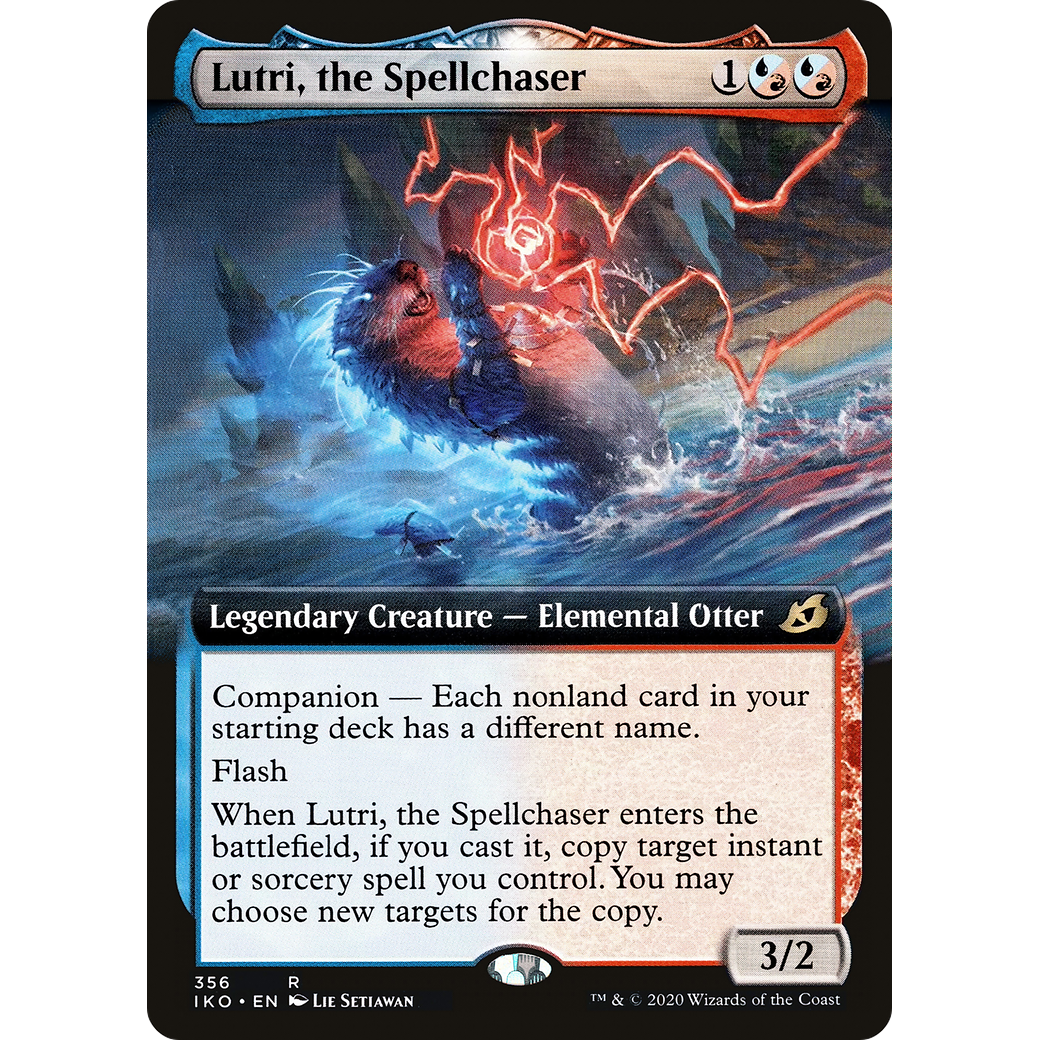 Lutri, the Spellchaser (Extended Art) (IKO-356) - Ikoria: Lair of Behemoths: (companion, Extended Art)