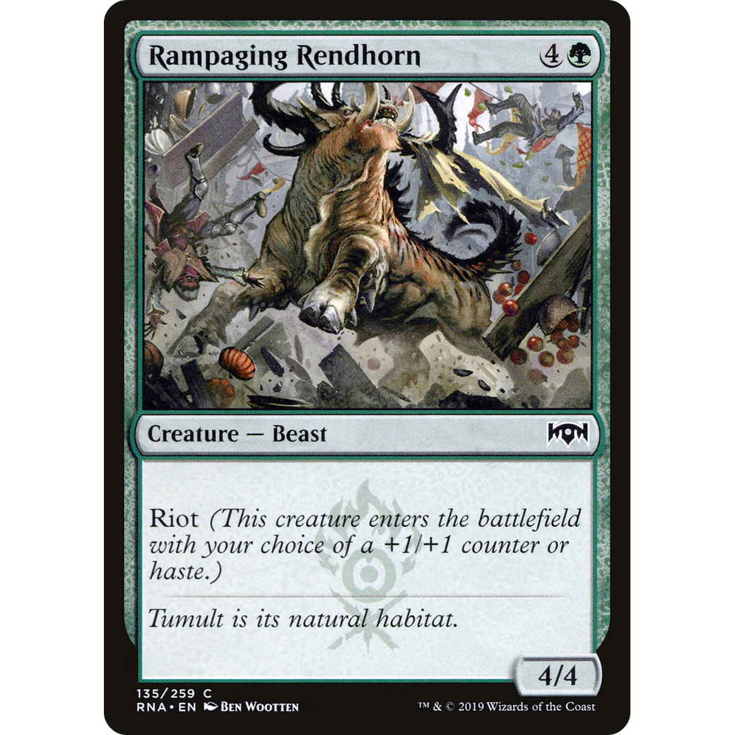 Rampaging Rendhorn (RNA-135) - Ravnica Allegiance Foil