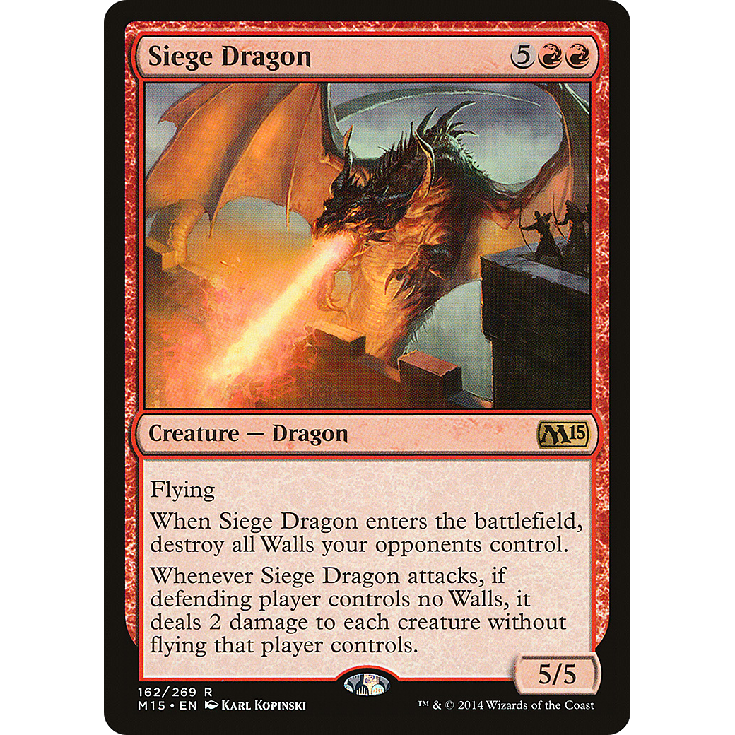 Siege Dragon (M15-162) - Magic 2015 Foil