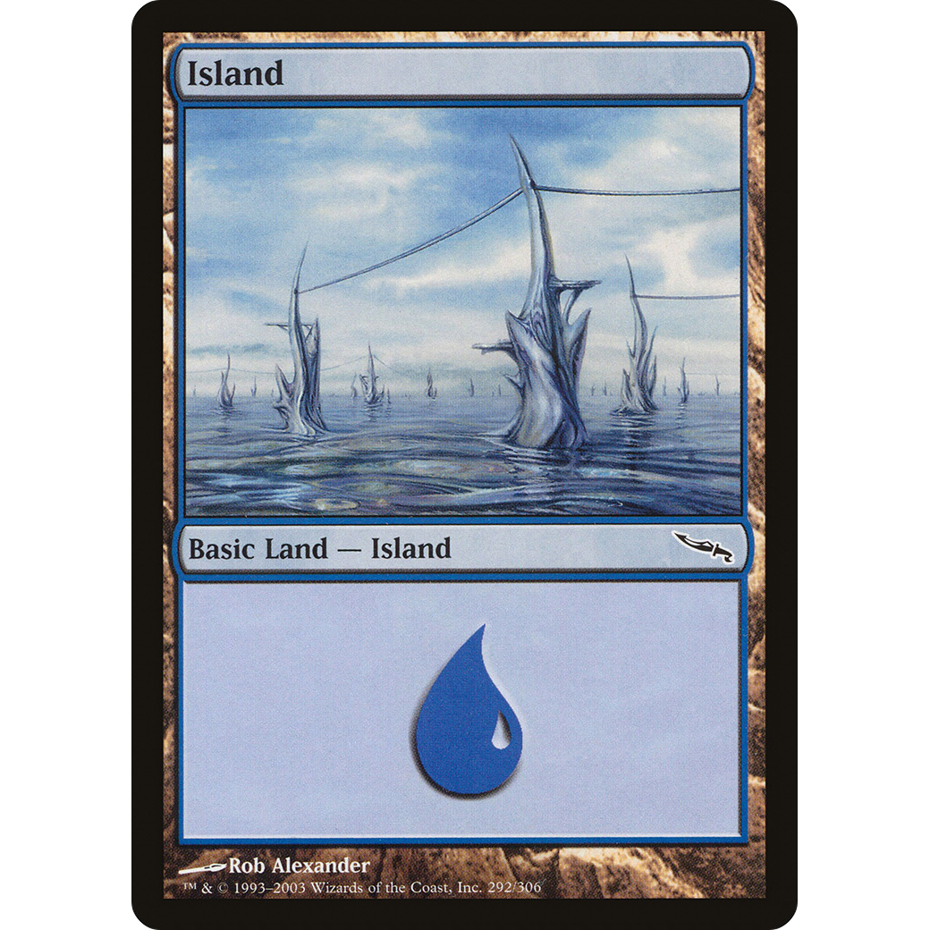 Island (292) (MRD-292) - Mirrodin Foil