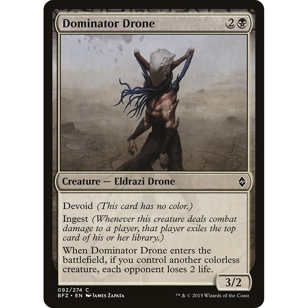 Dominator Drone (BFZ-092) - Battle for Zendikar: (devoid)