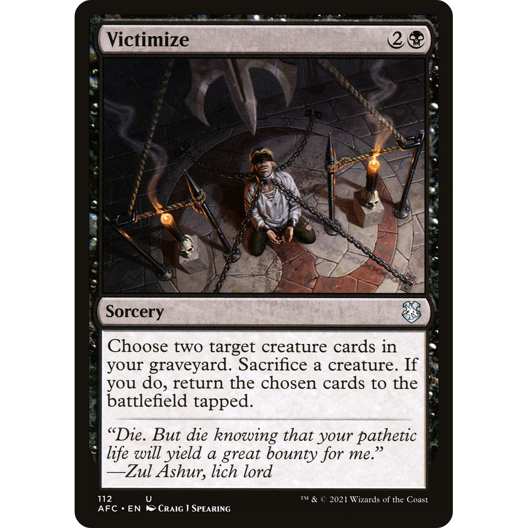 Victimize (AFC-112) - Forgotten Realms Commander