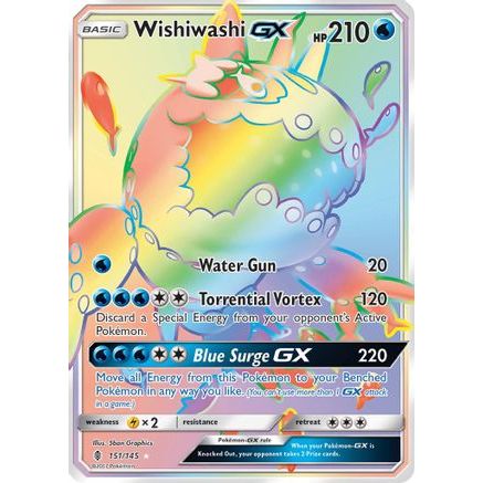 Wishiwashi GX (Secret) 151/145 - SM  Guardians Rising Holofoil