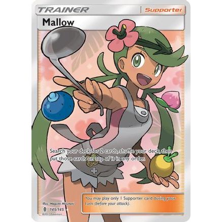 Mallow (Full Art) 145/145 - SM  Guardians Rising Holofoil