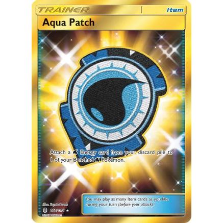 Aqua Patch (Secret) 161/145 - SM  Guardians Rising Holofoil
