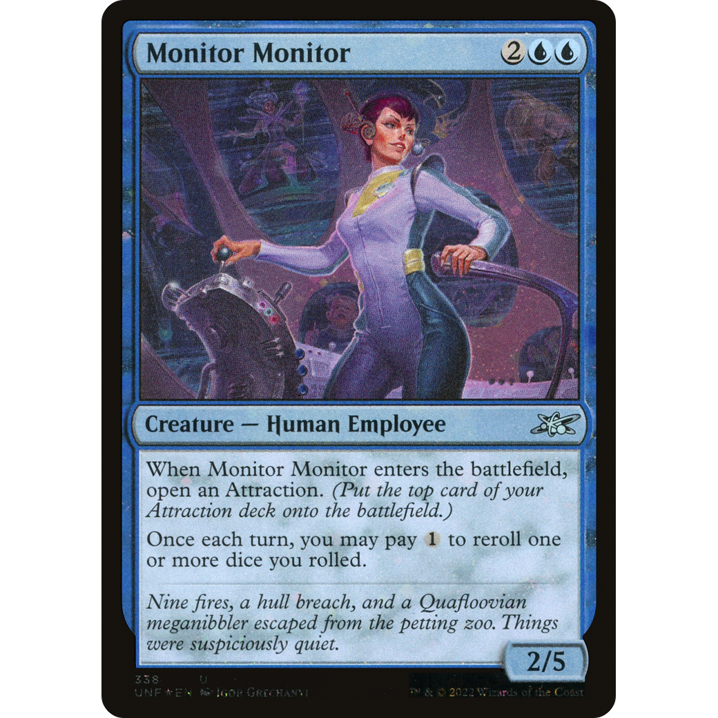 Monitor Monitor (Galaxy Foil) (UNF-338) - Unfinity Foil