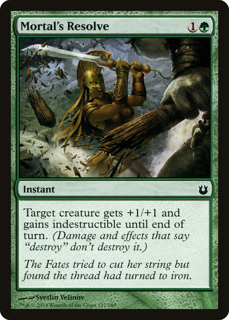 Mortal's Resolve (BNG-127) - Born of the Gods Foil