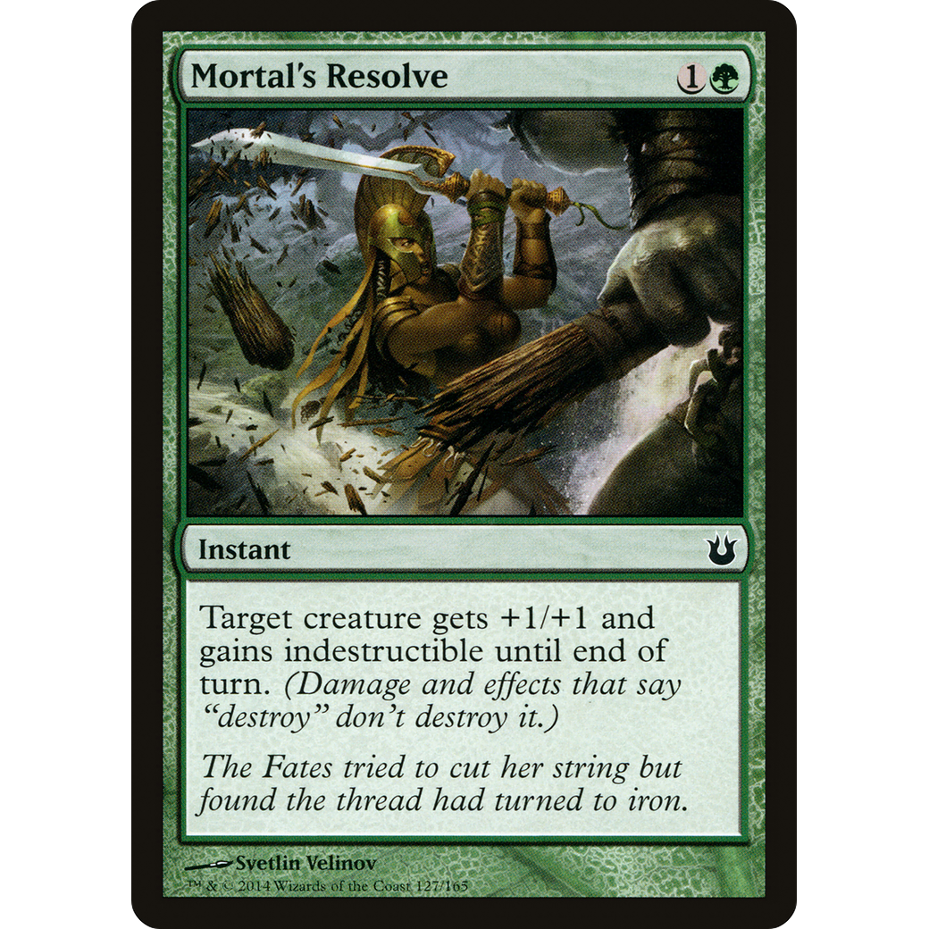 Mortal's Resolve (BNG-127) - Born of the Gods