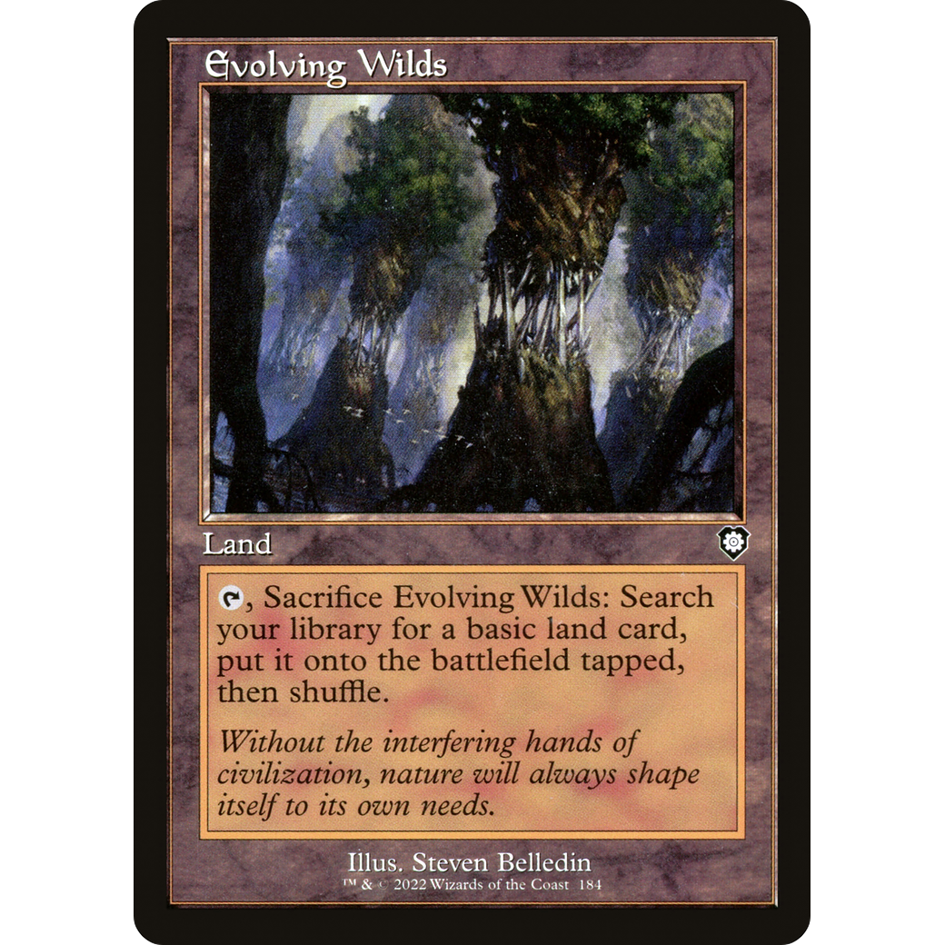 Evolving Wilds (Retro Frame) (BRC-184) - The Brothers' War Commander