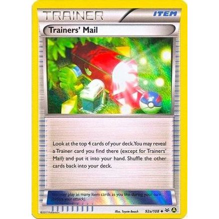 Trainers' Mail - 92a/108 (Holo) 92a - Alternate Art Promos Holofoil
