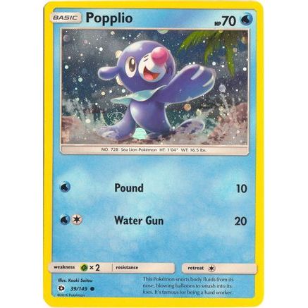 Popplio - 39/149 (Cosmos Holo) 39 - Miscellaneous Cards & Products Holofoil