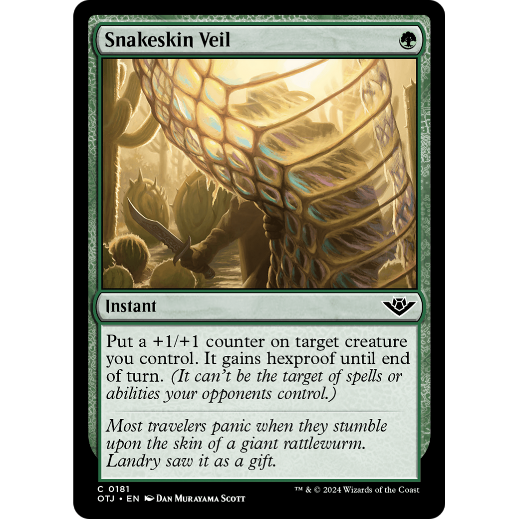 Snakeskin Veil (OTJ-181) - Outlaws of Thunder Junction Foil