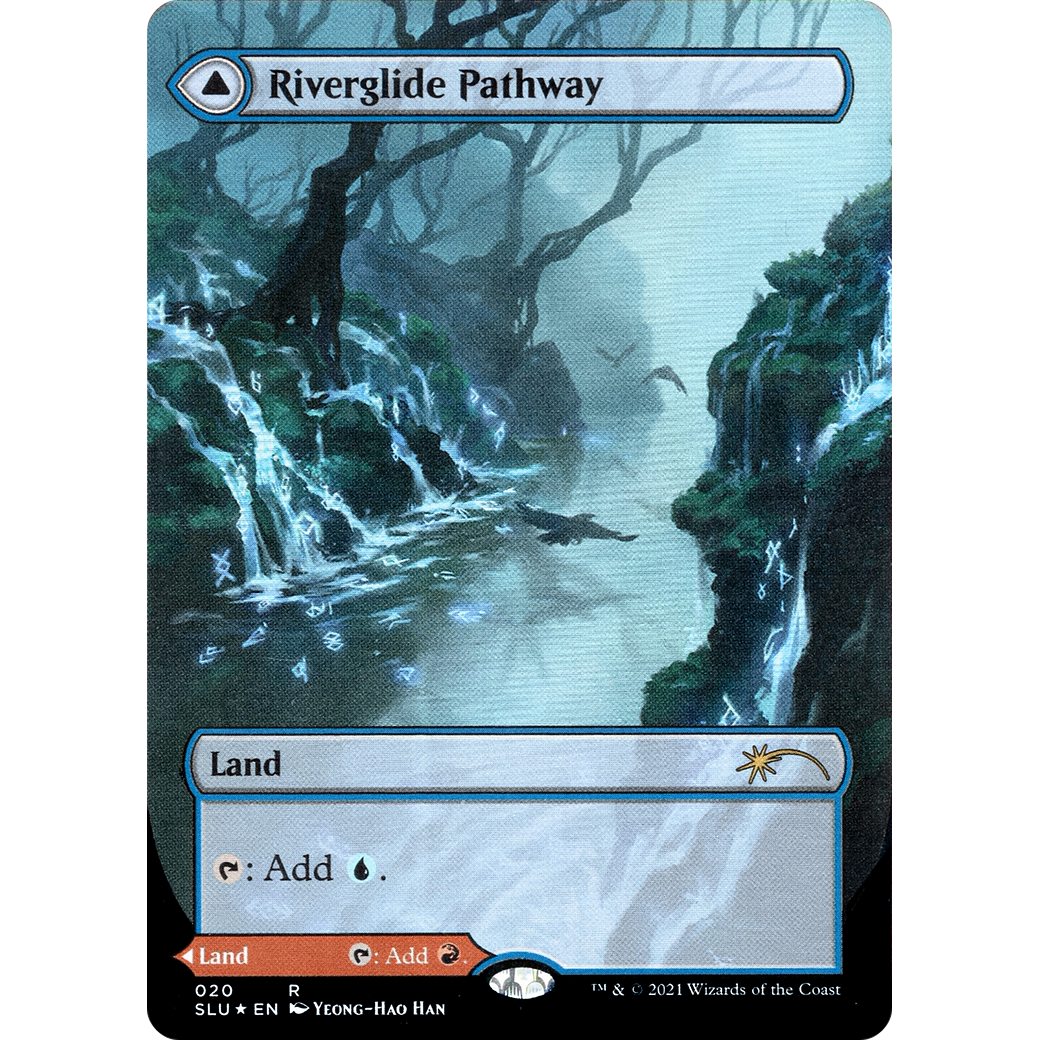 Riverglide Pathway (Borderless) (SLU-020) - Secret Lair: Ultimate Edition: (Showcase) (Borderless) Foil