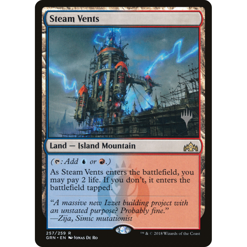 Steam Vents (PPELD-257) - Guilds of Ravnica Promos Foil