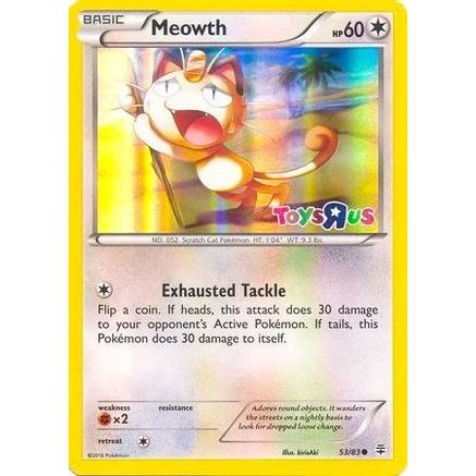 Meowth - 53/83 (Toys R Us Promo) 53 - Miscellaneous Cards & Products Holofoil
