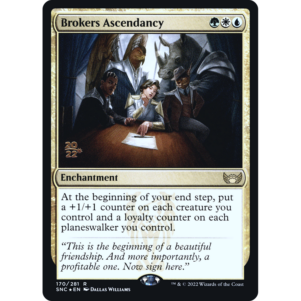 Brokers Ascendancy (PRE-170) - Streets of New Capenna Promos Foil
