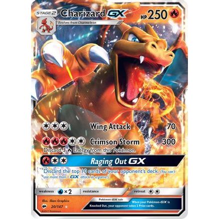 Charizard GX 20/147 - SM  Burning Shadows Holofoil