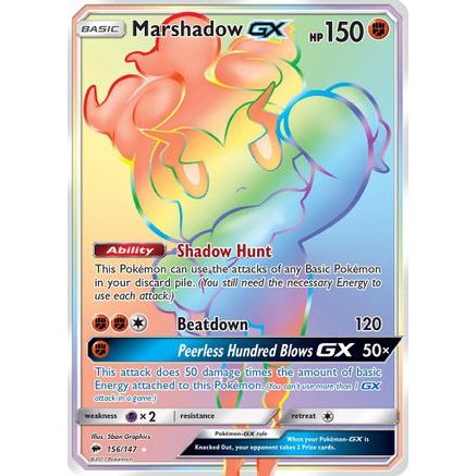 Marshadow GX (Secret) 156/147 - SM  Burning Shadows Holofoil