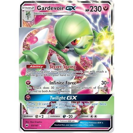 Gardevoir GX 93/147 - SM  Burning Shadows Holofoil