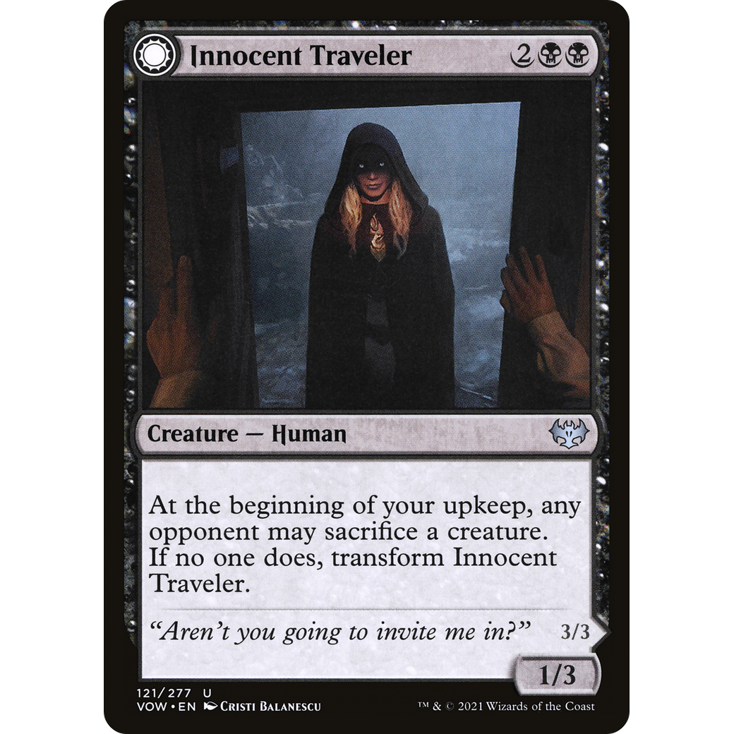 Innocent Traveler (VOW-121) - Innistrad: Crimson Vow: (Double Faced Transform)