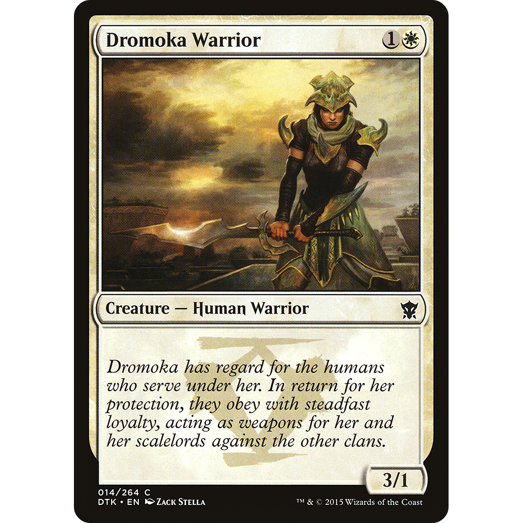 Dromoka Warrior (DTK-014) - Dragons of Tarkir
