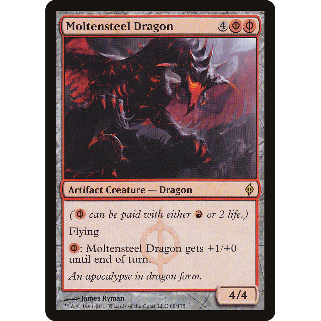 Moltensteel Dragon (NPH-088) - New Phyrexia