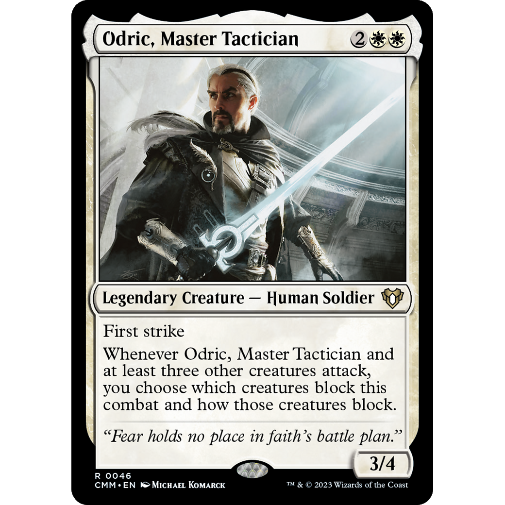 Odric, Master Tactician (CMM-046) - Commander Masters Foil