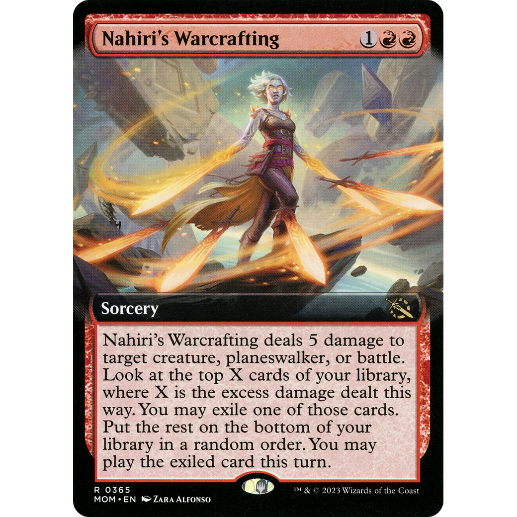 Nahiri's Warcrafting (MOM-365) - March of the Machine: (Extended Art) Foil