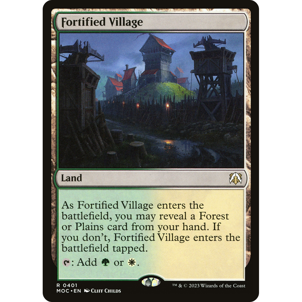 Fortified Village (MOC-401) - March of the Machine Commander