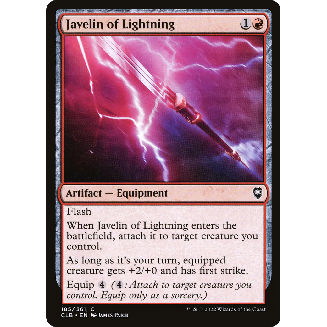 Javelin of Lightning (CLB-185) - Commander Legends: Battle for Baldur's Gate Foil