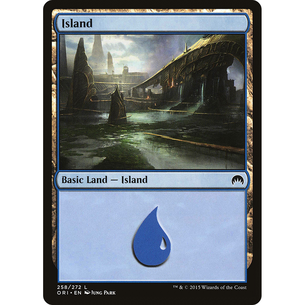 Island (258) (ORI-258) - Magic Origins Foil