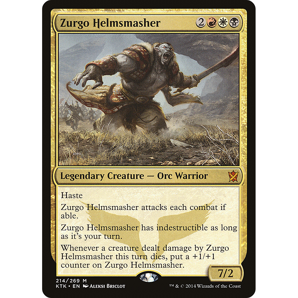 Zurgo Helmsmasher (KTK-214) - Khans of Tarkir