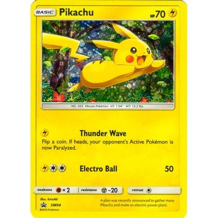 Pikachu - SM04 (General Mills) SM04 - Miscellaneous Cards & Products Holofoil