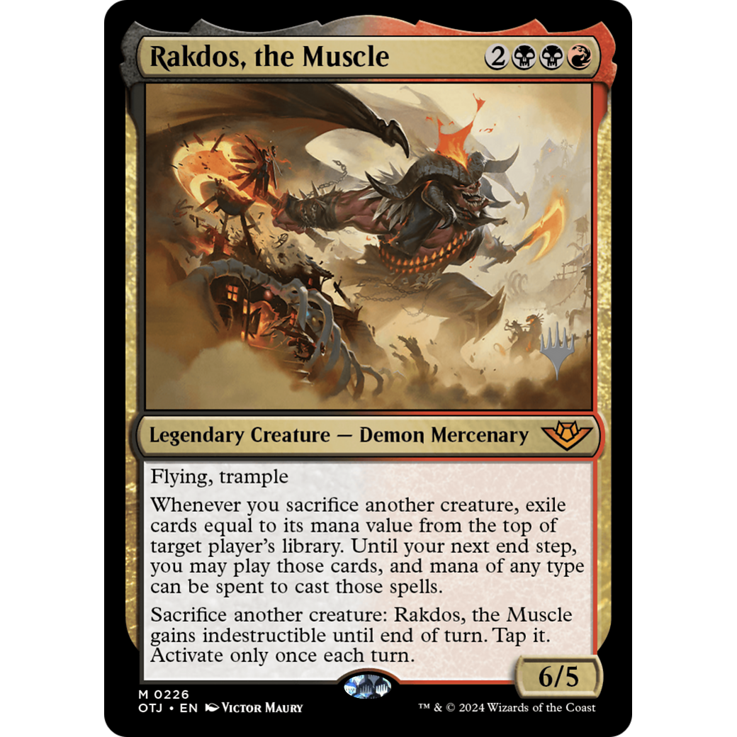 Rakdos, the Muscle (POTJ-226P) - Outlaws of Thunder Junction Promos Foil