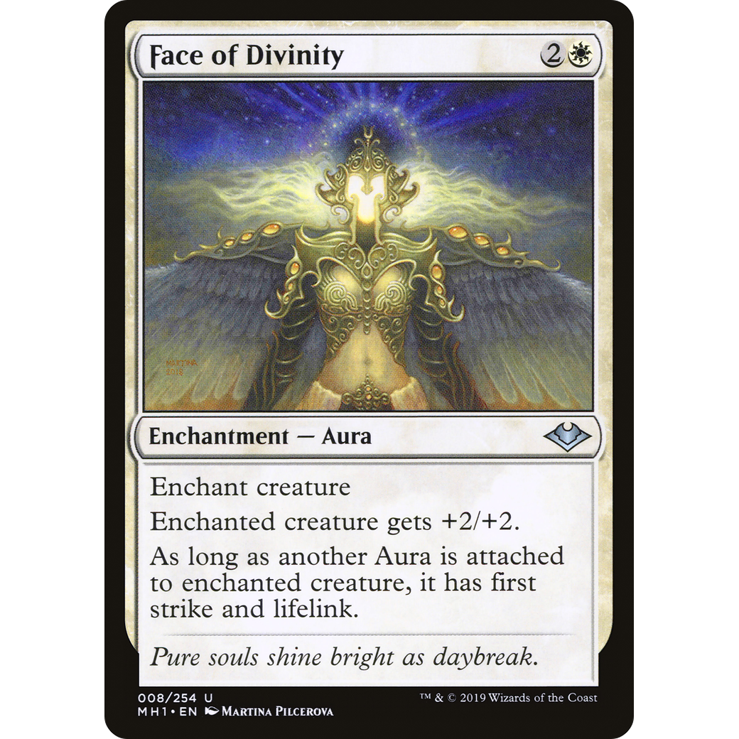 Face of Divinity (MH1-008) - Modern Horizons Foil