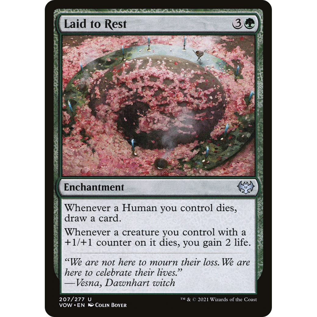 Laid to Rest (VOW-207) - Innistrad: Crimson Vow Foil