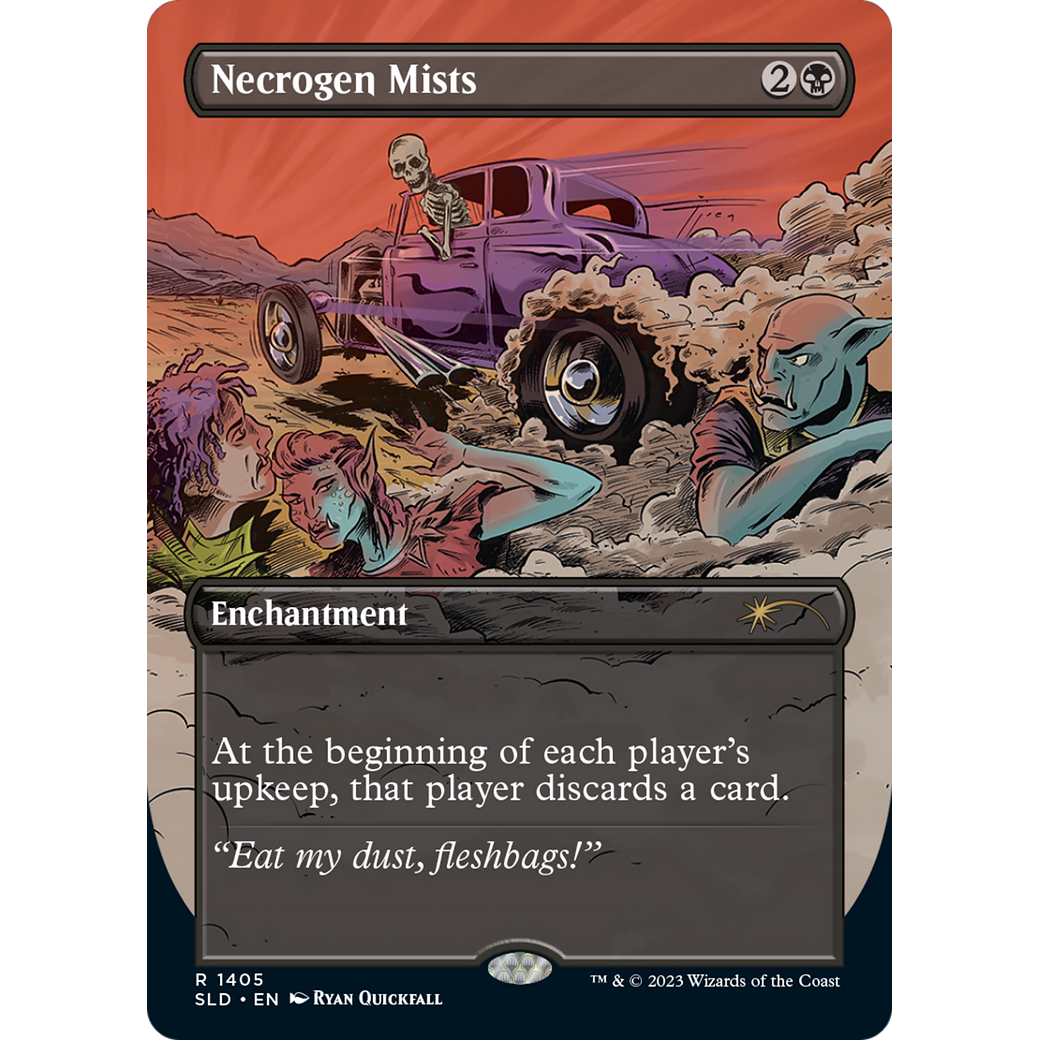 Necrogen Mists (SLD-1405) - Secret Lair Drop (Borderless) Foil