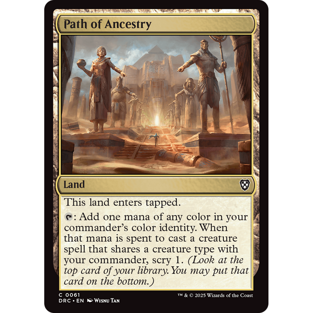 Path of Ancestry (DRC-061) - Commander: Aetherdrift Foil