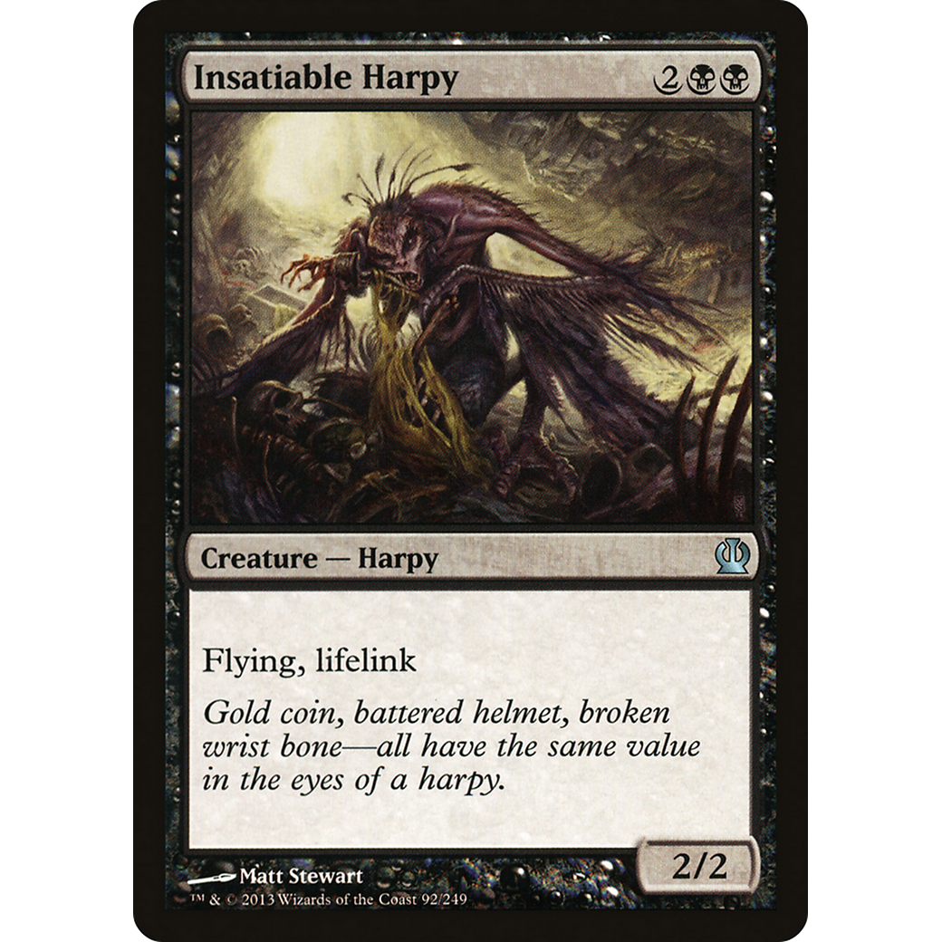 Insatiable Harpy (THS-092) - Theros