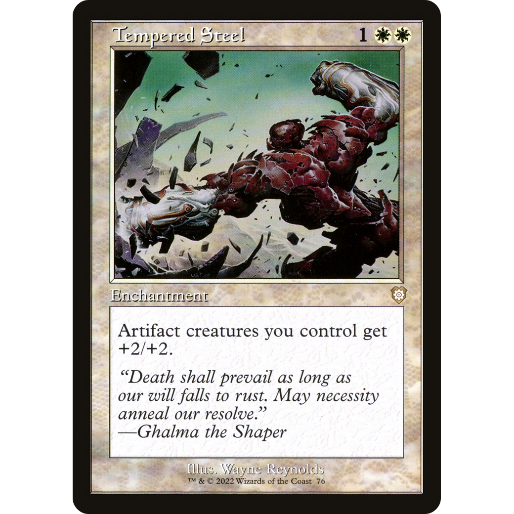 Tempered Steel (Retro Frame) (BRC-076) - The Brothers' War Commander