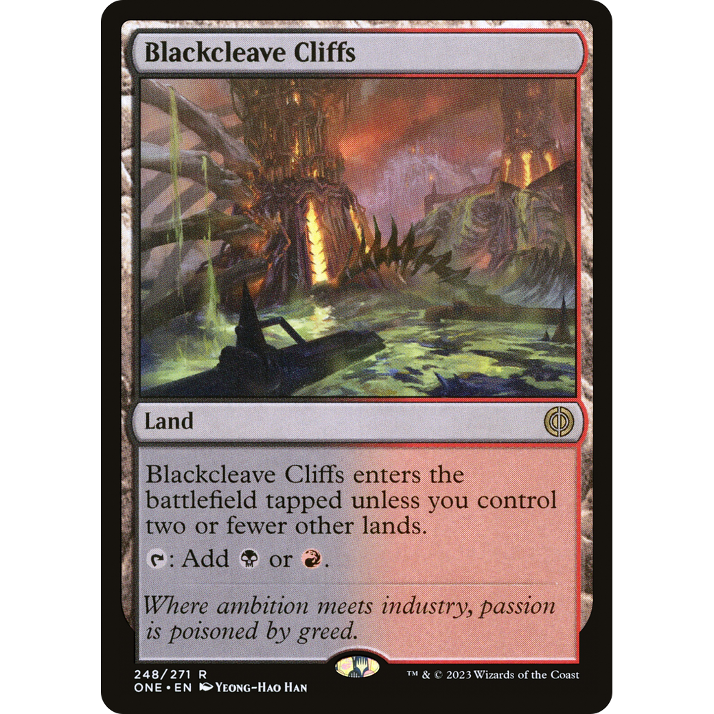 Blackcleave Cliffs (ONE-248) - Phyrexia: All Will Be One Foil