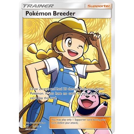 Pokemon Breeder (Full Art) 73/73 - Shining Legends Holofoil