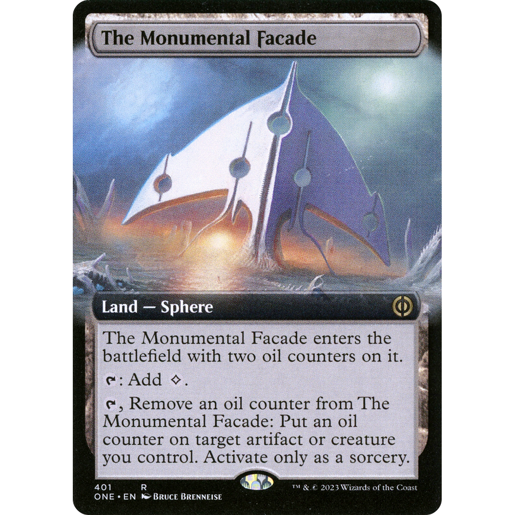 The Monumental Facade (ONE-401) - Phyrexia: All Will Be One: (Extended Art) Foil