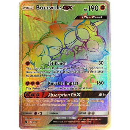 Buzzwole GX (Secret) 115/111 - SM  Crimson Invasion Holofoil