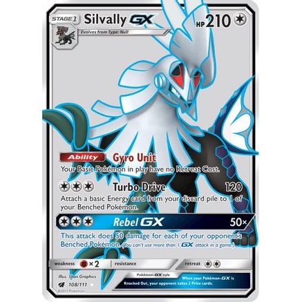 Silvally GX (Full Art) 108/111 - SM  Crimson Invasion Holofoil