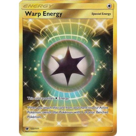 Warp Energy (Secret) 123/111 - SM  Crimson Invasion Holofoil